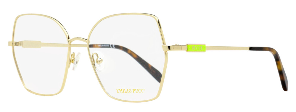 Pucci Geometric Butterfly Eyeglasses EP5213 032 Gold/Havana 56mm